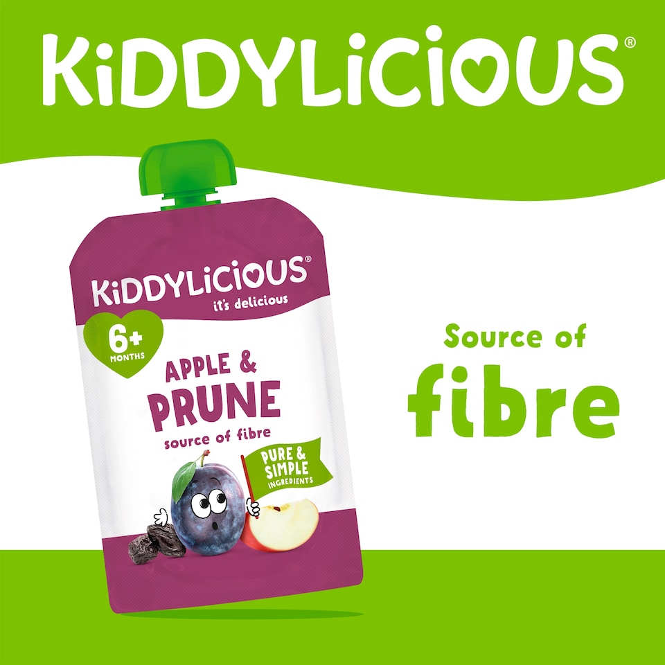 image 1 of Kiddylicious Apple & Prune Pouch 100g