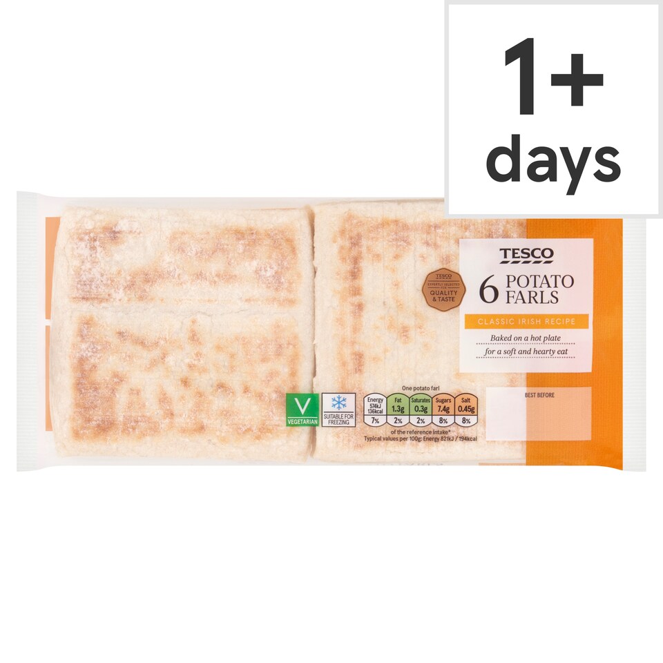 Tesco Potato Farls 6 Pack