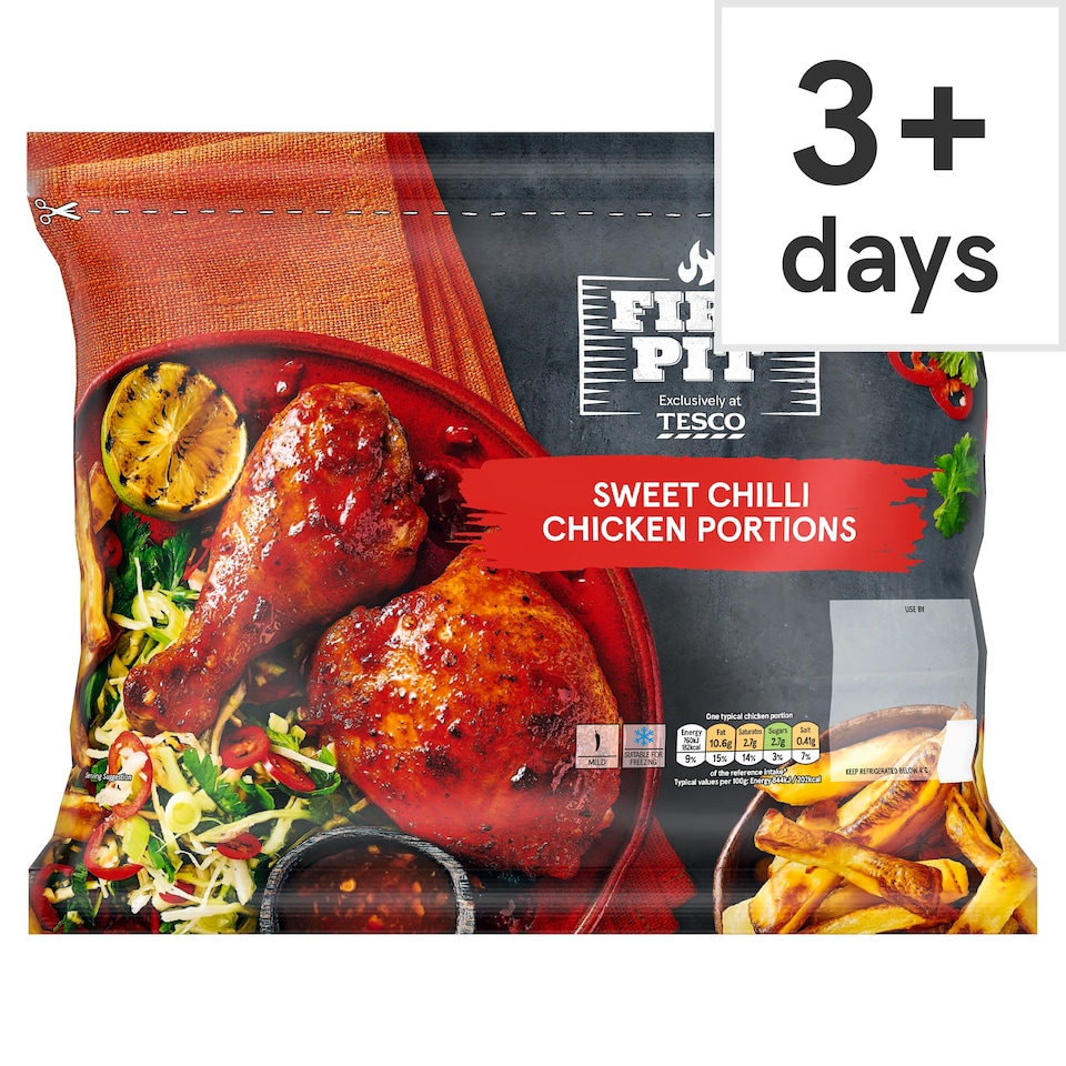 Tesco Firepit Sweet Chilli Chicken Portions 900g