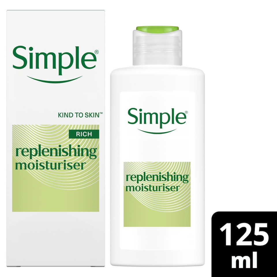 image 1 of Simple Kind To Skin Replenishing Rich Moisturiser 125Ml