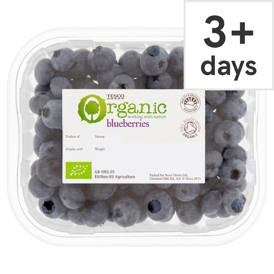 image 1 of Tesco Organic Blueberries 125G