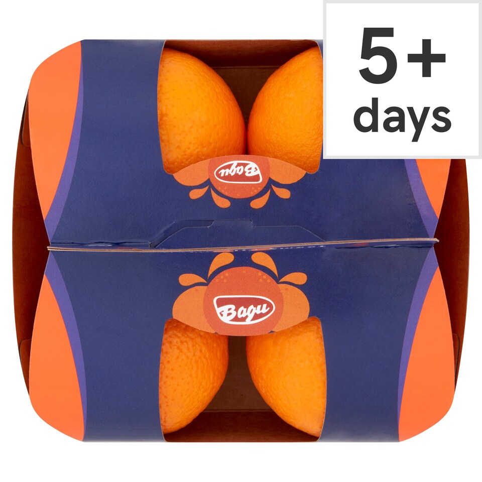 Bagu Naturally Sweet Juicy Oranges 4 Pack Tesco Groceries