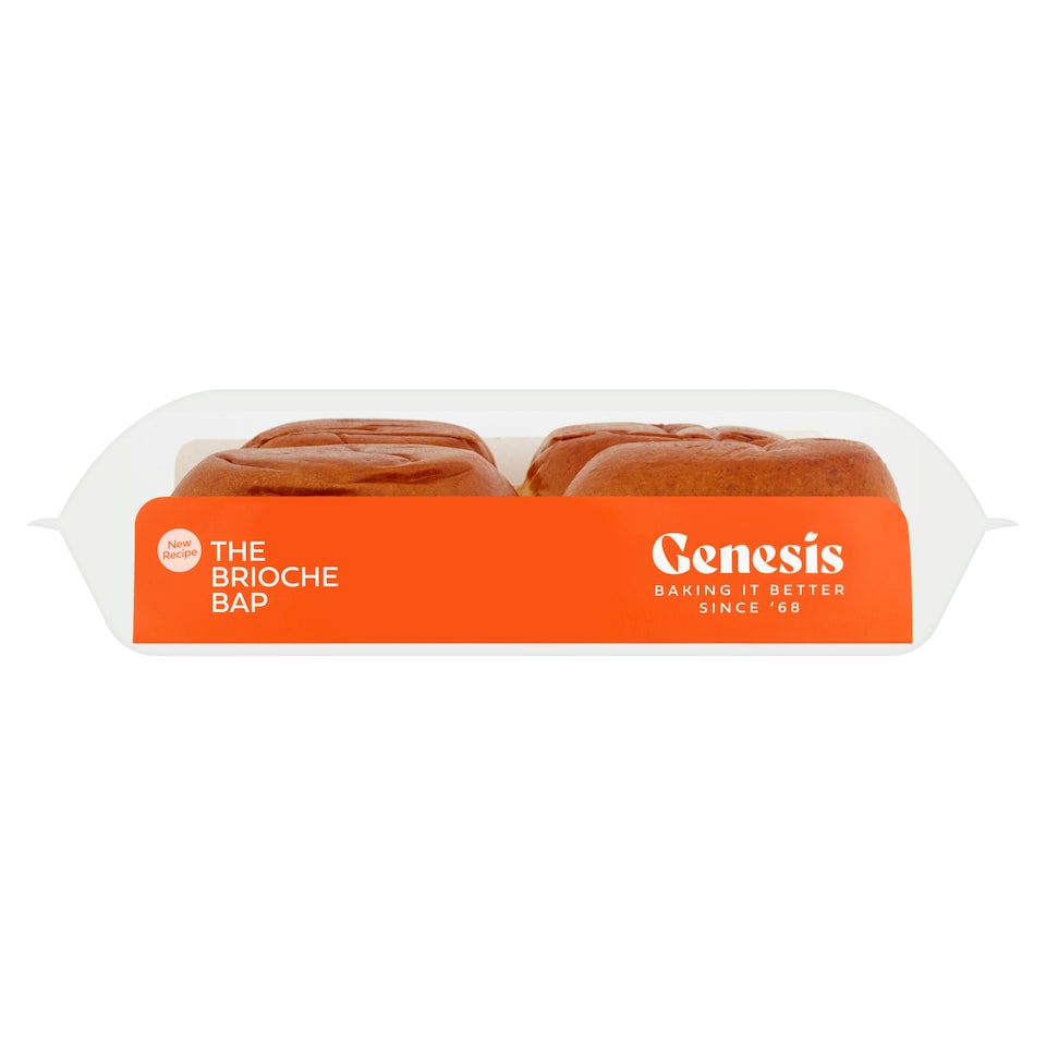 Genesis Crafty Brioche Baps 4 Pack