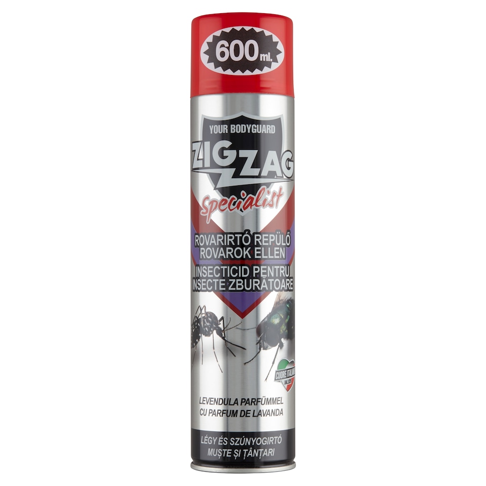 Zig Zag Fly and Mosquito Repellent Aerosol with Lavender Scent 600 ml
