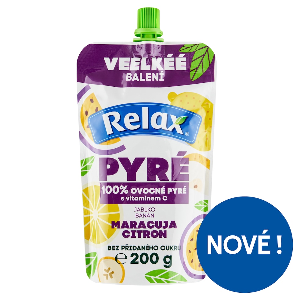 Relax Pureed Apple Banana Passion Fruit Lemon 200g
