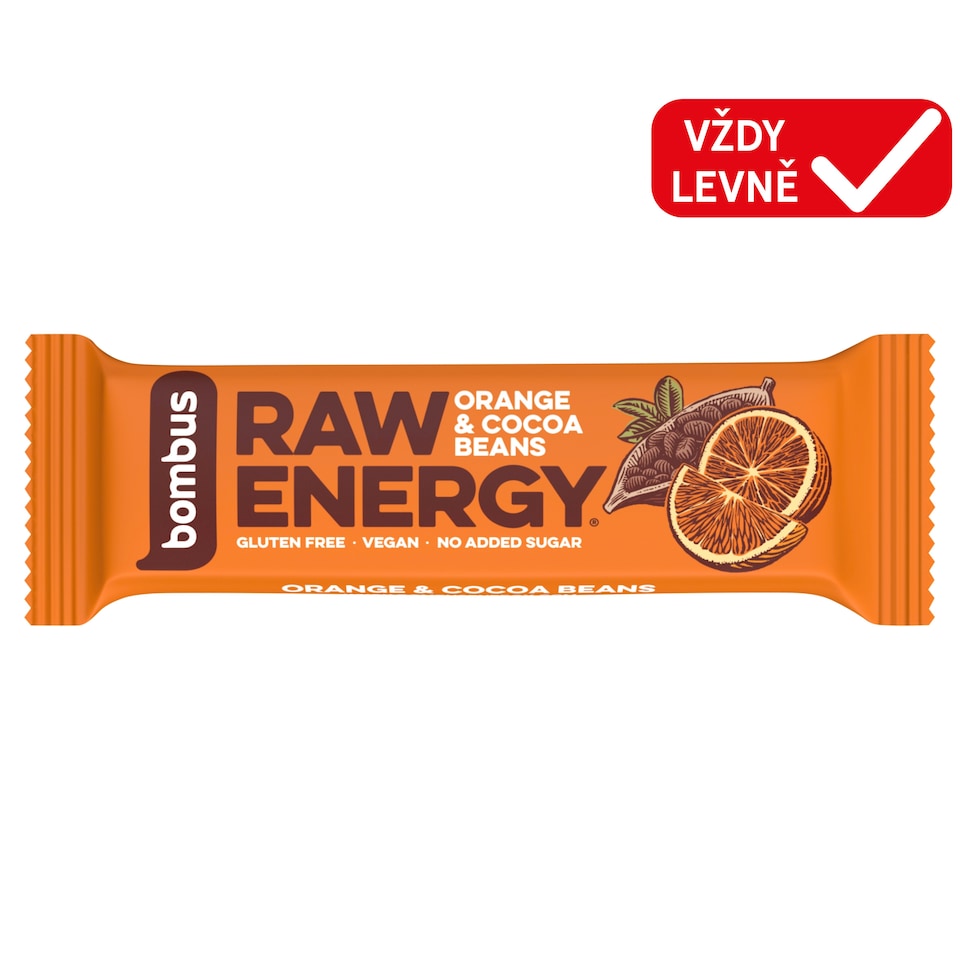 bombus Raw Energy Orange & Cocoa Beans 50g