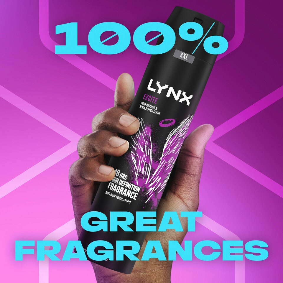 image 1 of Lynx Excite 48h Deodorant Bodyspray for Men 250ml