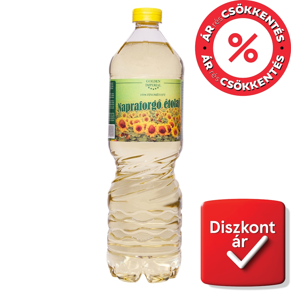 Golden Imperial 100% finomított napraforgó étolaj 1 l