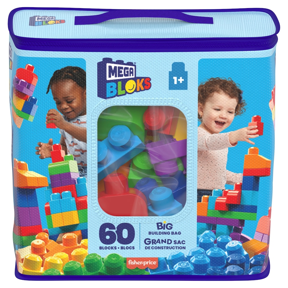 MEGA BLOKS FIRST BUILDERS BIG BAG 60PCS