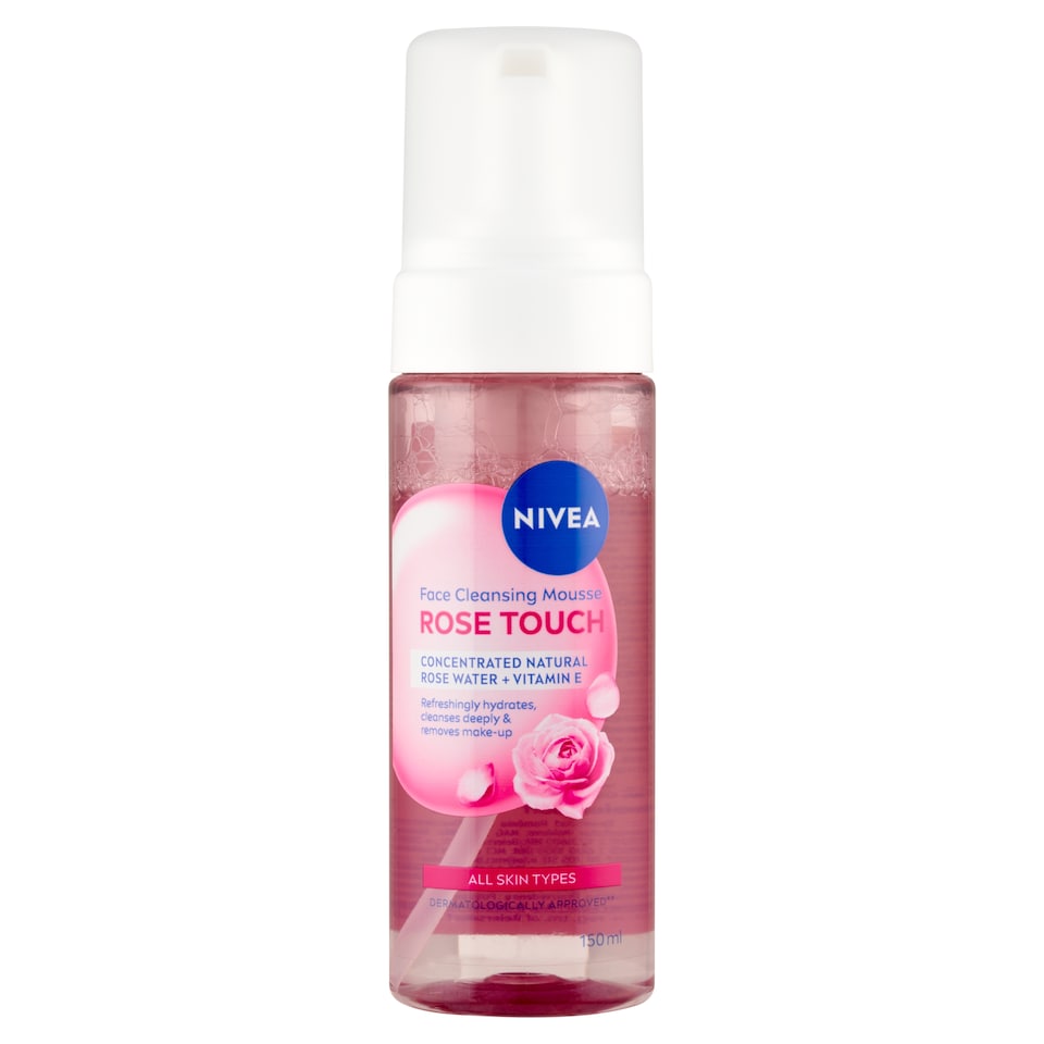 image 1 of NIVEA Rose Touch Face Cleansing Mousse 150 ml