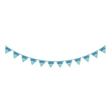 Tesco Blue Happy Birthday Bunting
