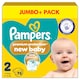 image 1 of Pampers New Baby Size 2 76 Nappies Jumbo+ Pack
