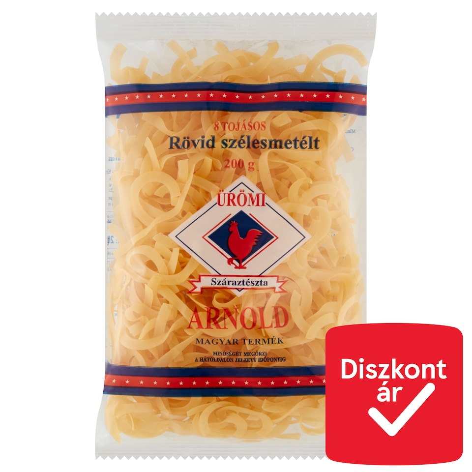 Ürömi Arnold Short Noodles Dry Pasta with 8 Eggs 200 g
