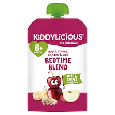 Kiddylicious Apple, Cherry, Banana & Oat Bedtime Blend 100g