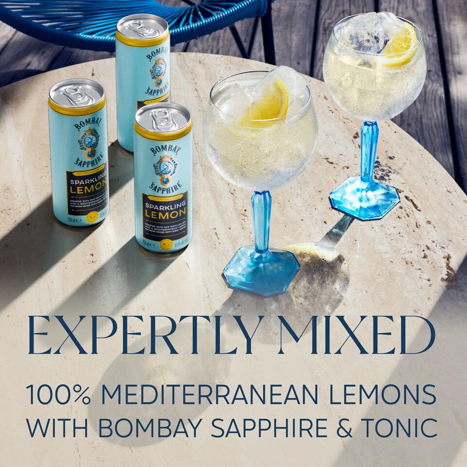 image 1 of Bombay Presse Citrus Collins Lemon Gin Cocktail 250Ml