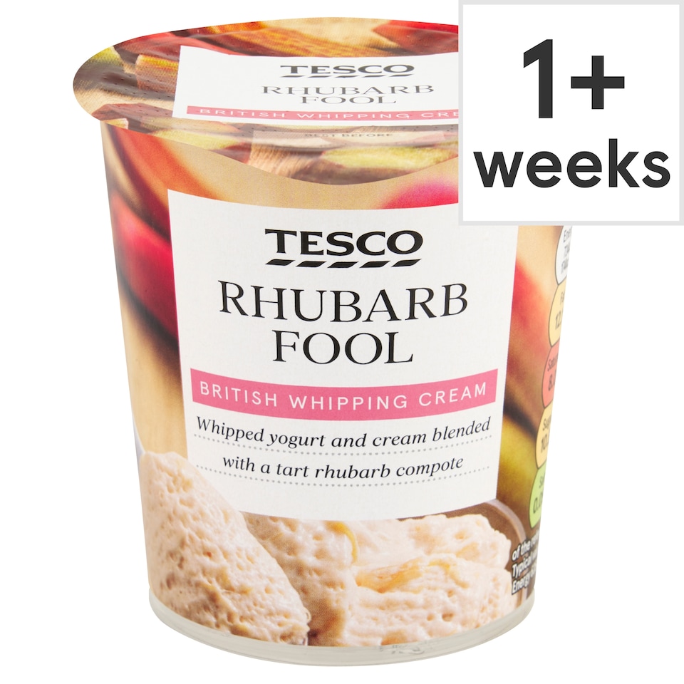 Tesco Rhubarb Fool 114G