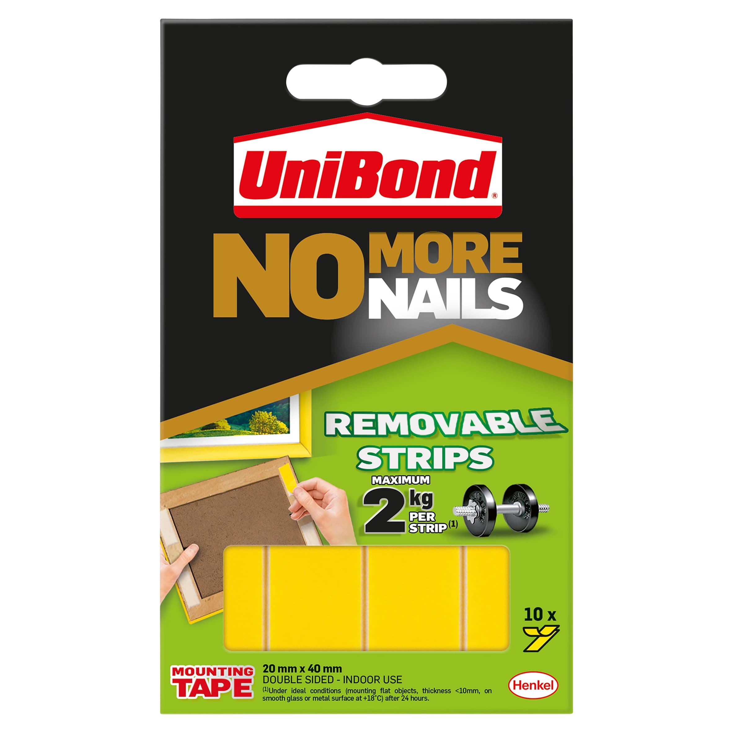 Unibond No More Nails Adhesive Glue by Henkel in a Blister Pack, UK Stock Photo Unibond No More Nails Adhesive Glue by Henkel in a Blister Pack, UK Stock Photo