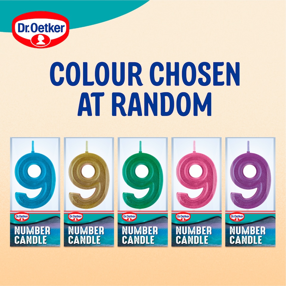 image 1 of Dr. Oetker Number 9 Candle