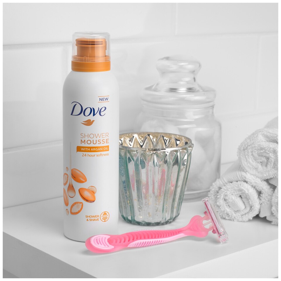 image 1 of Dove Shower Mousse Argan Oil 200Ml