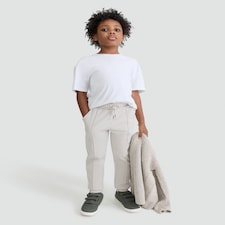 F&F Boys Cotton Blend Cuffed Drawstring Joggers in Med Nude