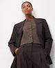 image 1 of F&F Pinstripe Double Breasted Co-ord Blazer in Brown