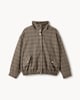 image 5 of F&F Checked Funnel Neck Co-ord Bomber Jacket in Multi Brown