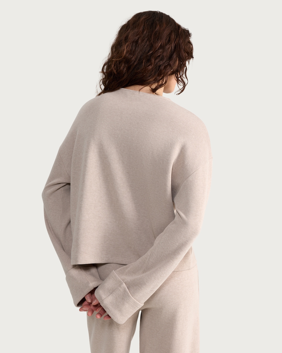 image 1 of F&F Textured Button Front Co-ord Cardigan in Neutral