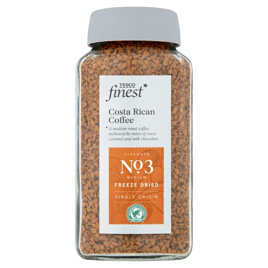 Tesco Finest Costa Rican Instant Coffee 100G Tesco Groceries