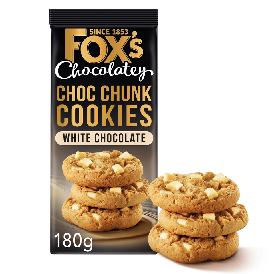 image 1 of Fox's White Chocolate Cookies 180G