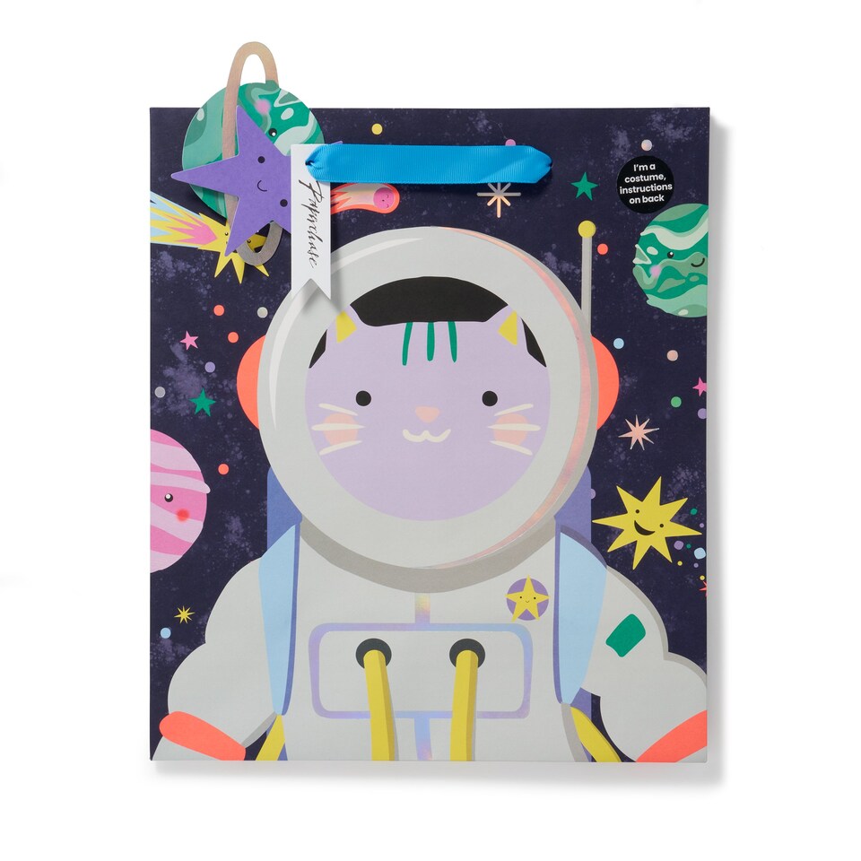 Paperchase Happy Space Astronaut Medium Gift Bag Tesco Groceries