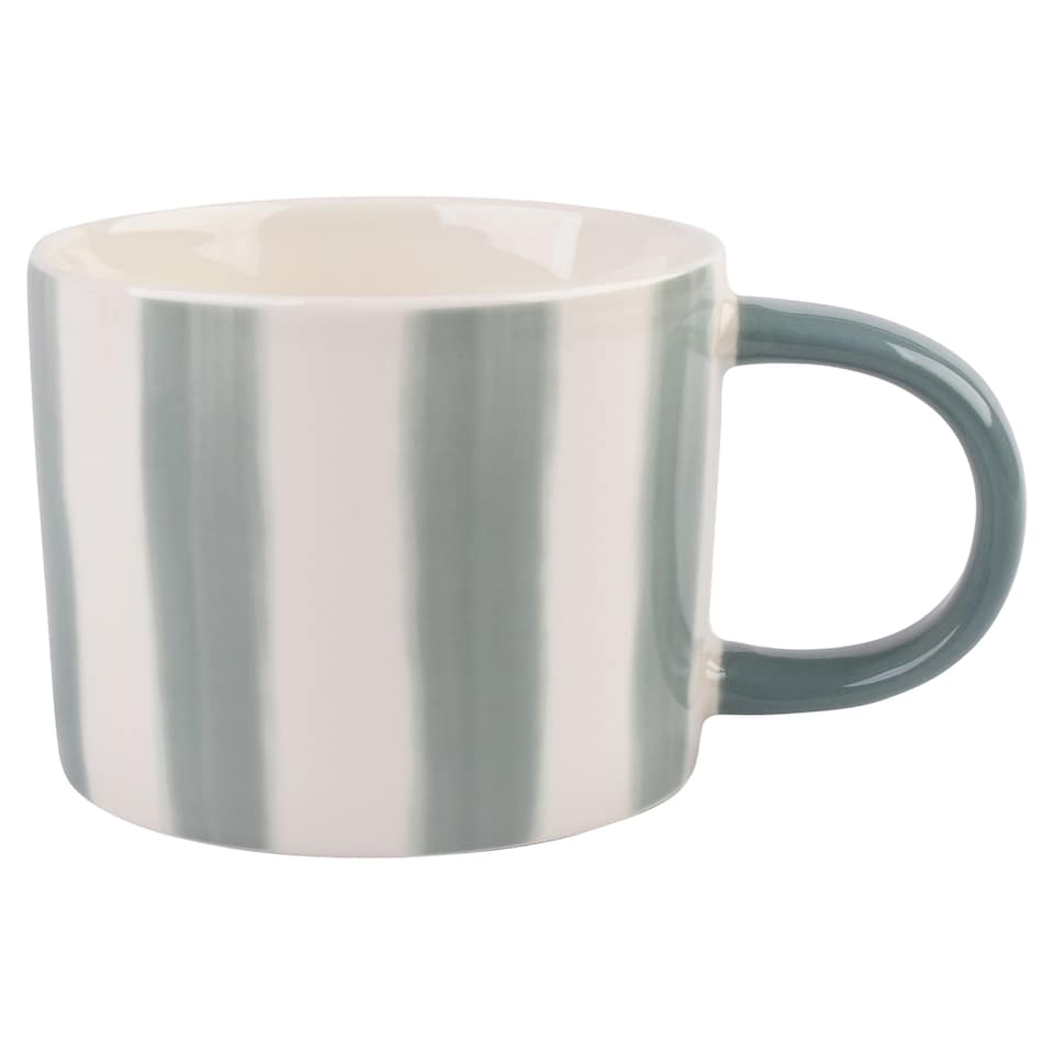 F&F Home Sage Green Gingham Mug