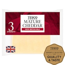 Tesco British Mature Cheddar Cheese 220G