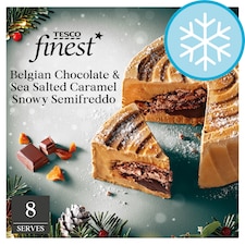 Tesco Finest Salted Caramel & Belgian Chocolate Semifreddo Log 614g