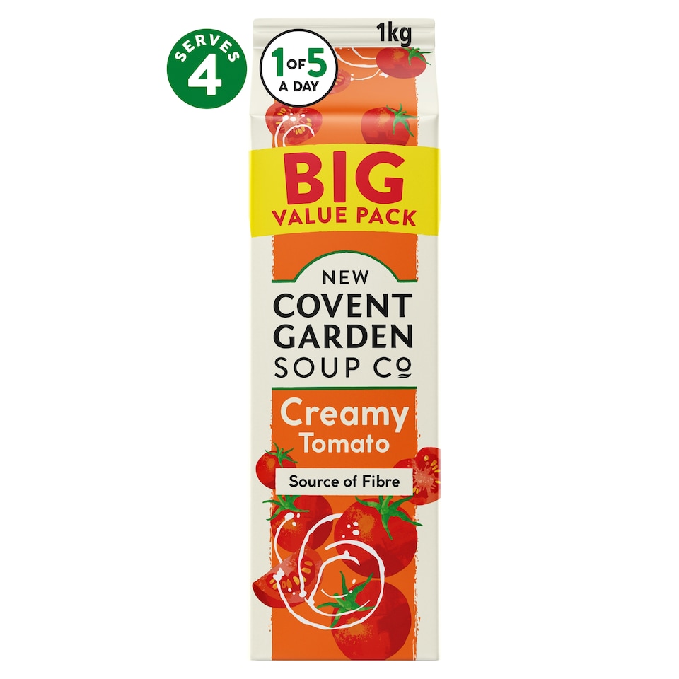 New Covent Garden Soup Creamy Tomato 1KG