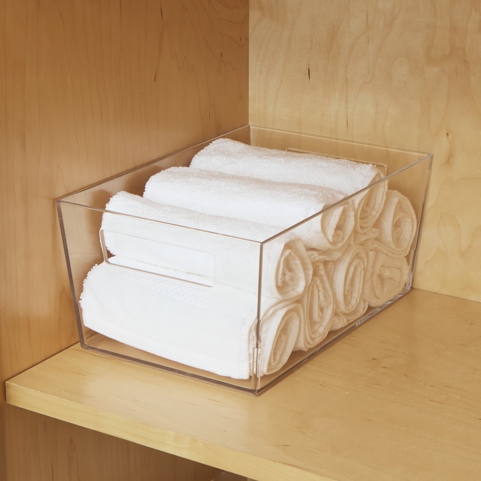 image 1 of Core Supply Clear Storage Bin Medium