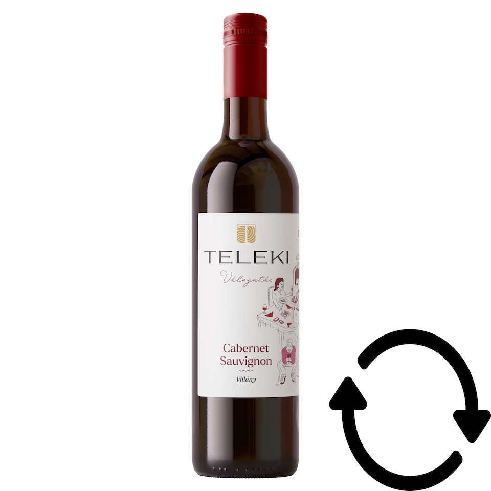 Teleki Válogatás Villányi Cabernet Sauvignon classicus száraz vörösbor 14,5% 0,75 l