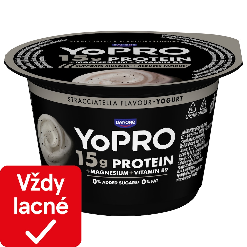image 1 of YOPRO Low-fat yogurt - Stracciatella 160g
