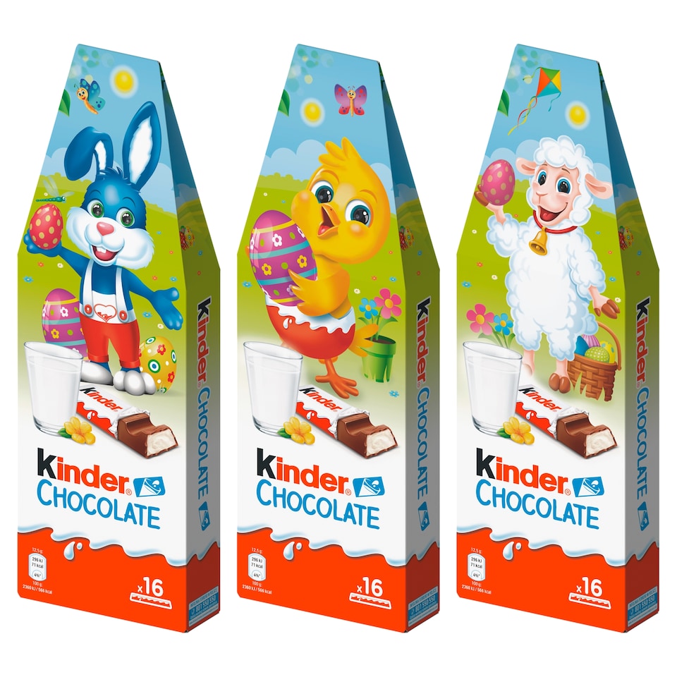 image 1 of Kinder Chocolate Milk Chocolate Bars with Milk Filling 16 pcs 200g