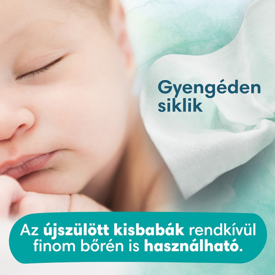 Pampers Harmonie New Baby Nedves Törlőkendő, 1 csomag = 46 db Törlőkendő 1. kép