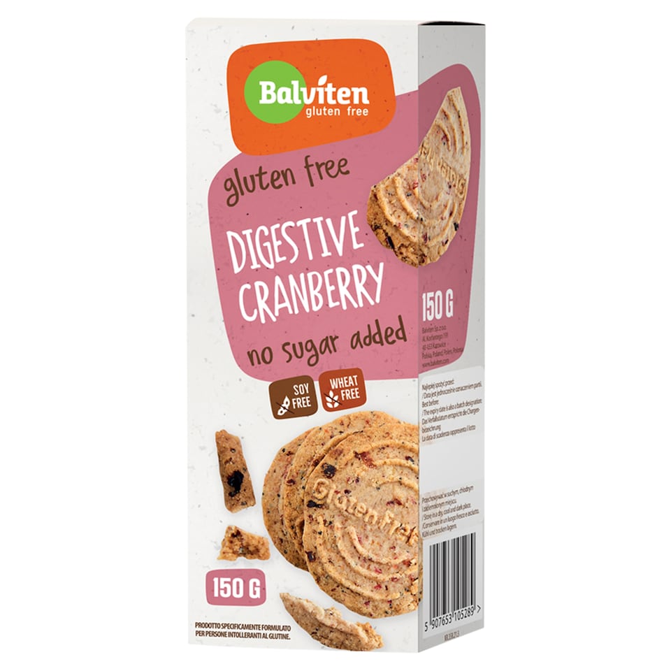 Balvisten Sušenky ovesné s brusinkami bez lepku 150g