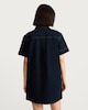image 4 of The F&F Edit Pure Cotton Pocket Detail Denim Shirt Dress in Navy