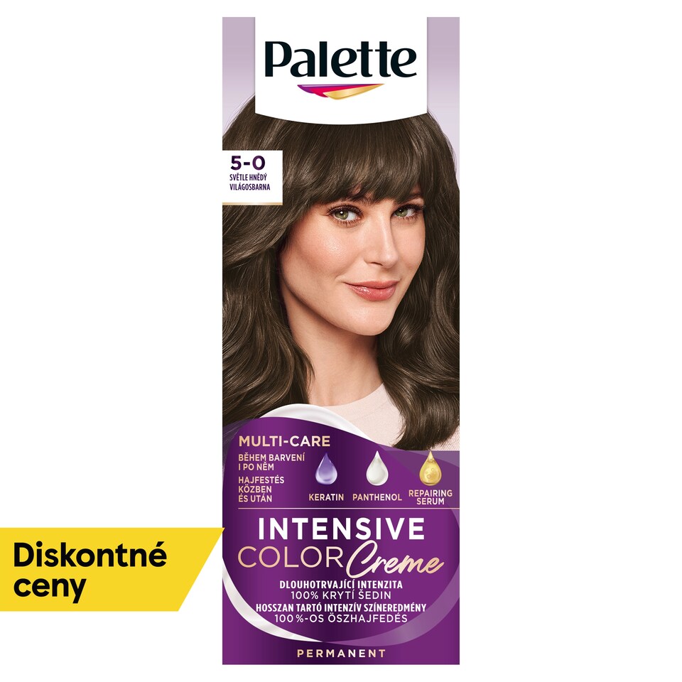 obrázok 1 z Palette Intensive Color Creme farba na vlasy Svetlohnedý 5-0