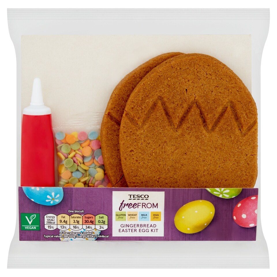 Tesco Free From Gingerbread Easter Egg Kit 134G Tesco Groceries