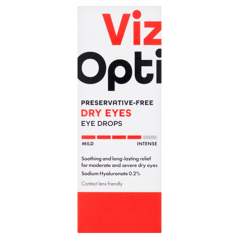 Viz Opti Preservative-Free Dry Eyes Eye Drops 10ml