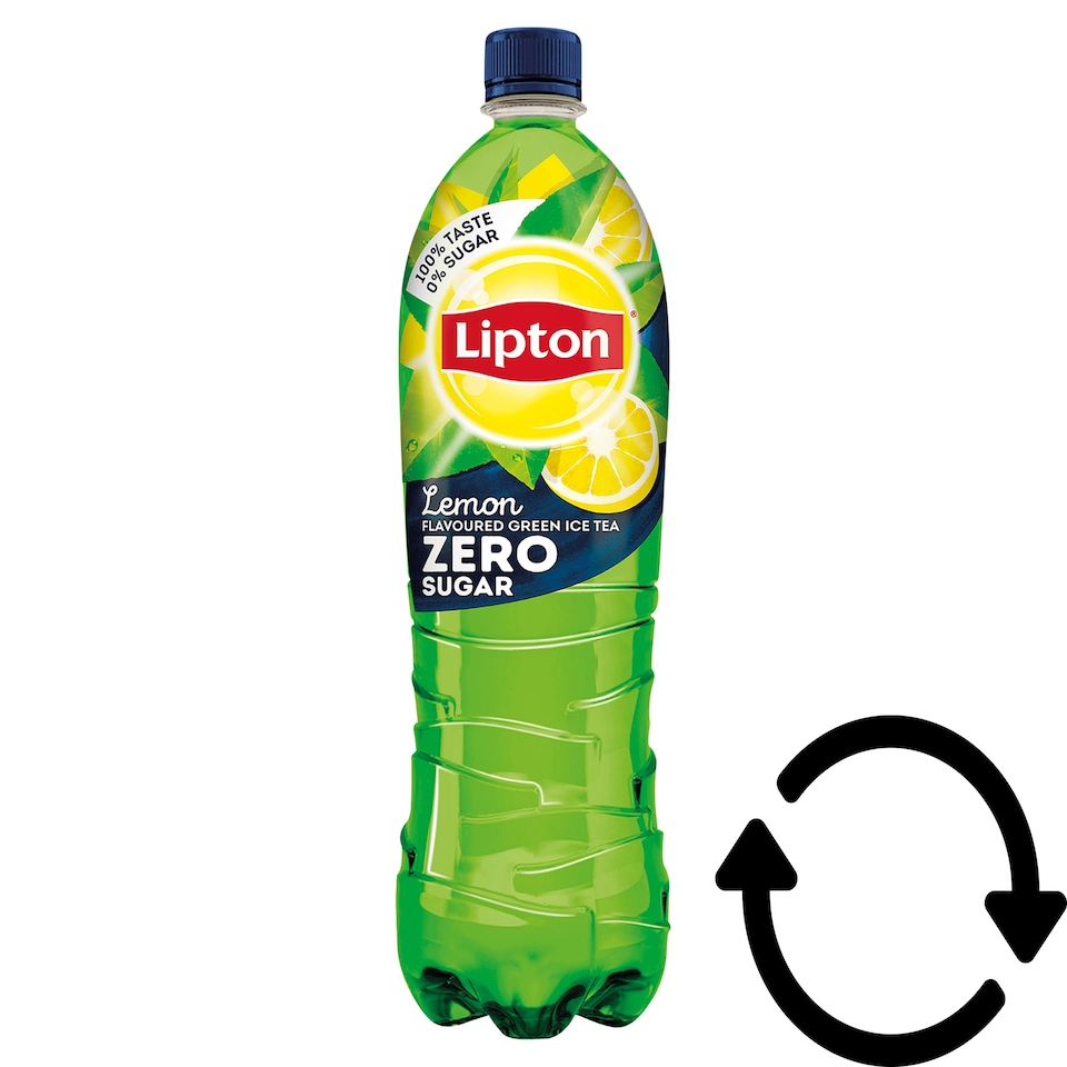 Lipton Ice Tea Zero Energy-Free Lemon Flavoured Non-Carbonated Soft Drink with Green Tea 1,5 l