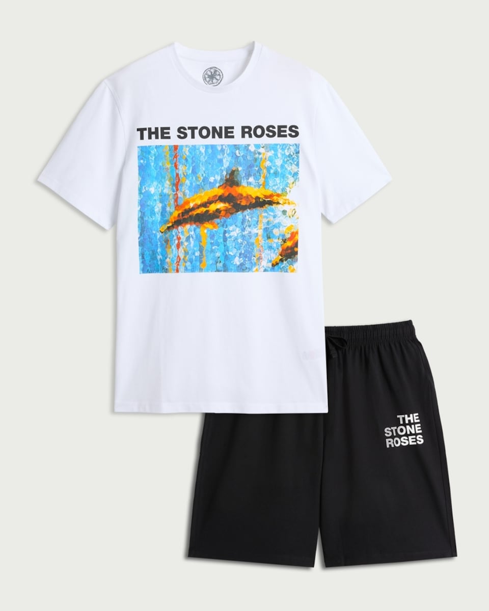 image 1 of The Stone Roses Pure Cotton Pyjama Set in Multi