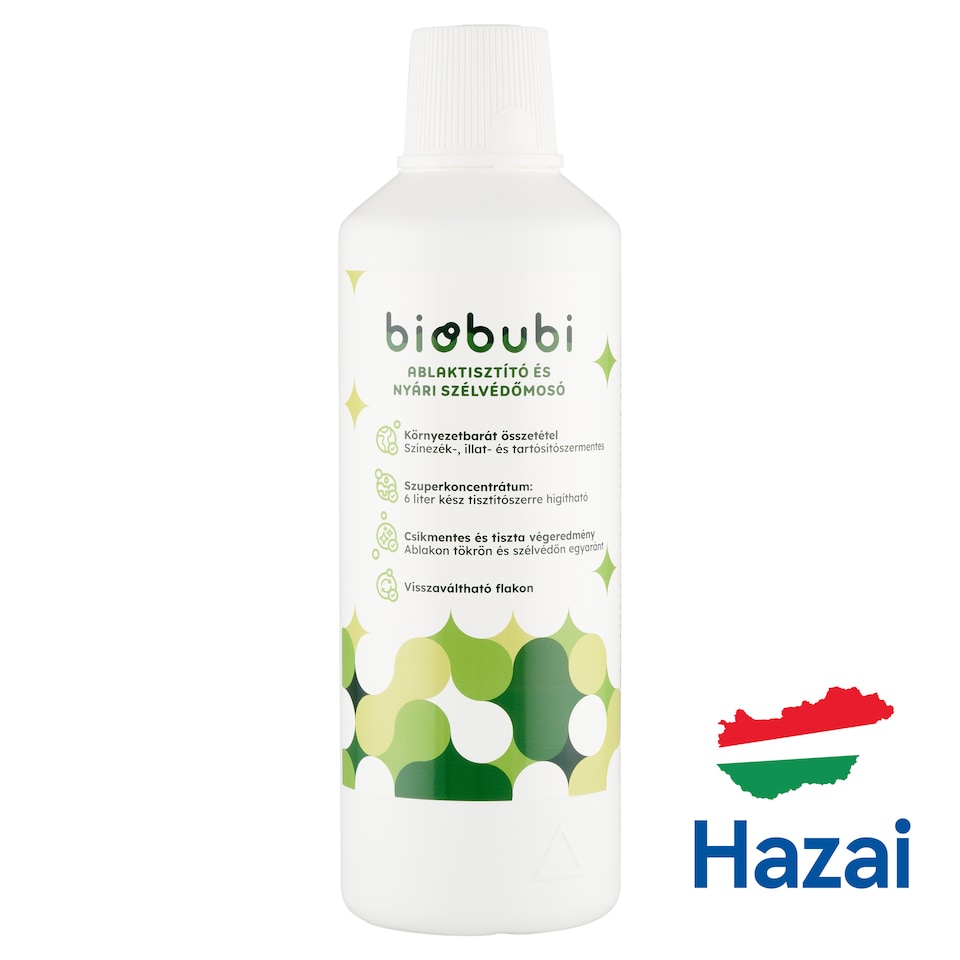 biobubi Window Cleaner and Summer Windshield Washer 1 l