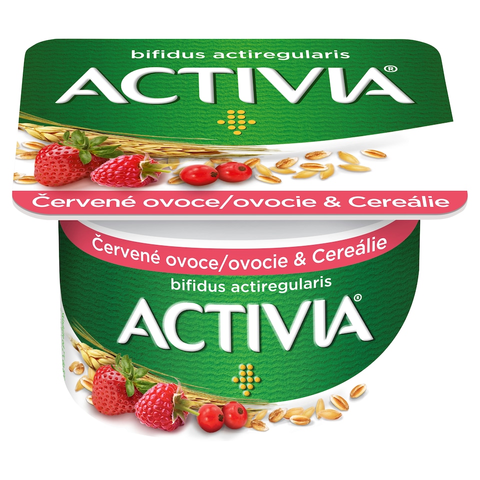 Obrázek 1 pro produkt Activia probiotický jogurt broskev cereálie/ červené ovoce cereálie 120g