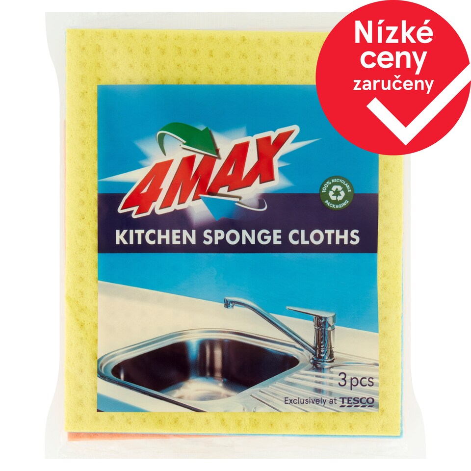 Tesco Houbové utěrky 3 ks