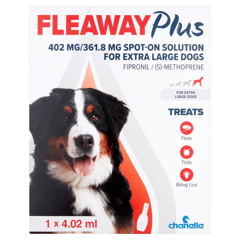 Fleaway Plus Sp/On 402Mg/361.8Mg Extra Large Dogs 4.02Ml